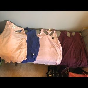 4 tank tops in assorted colors